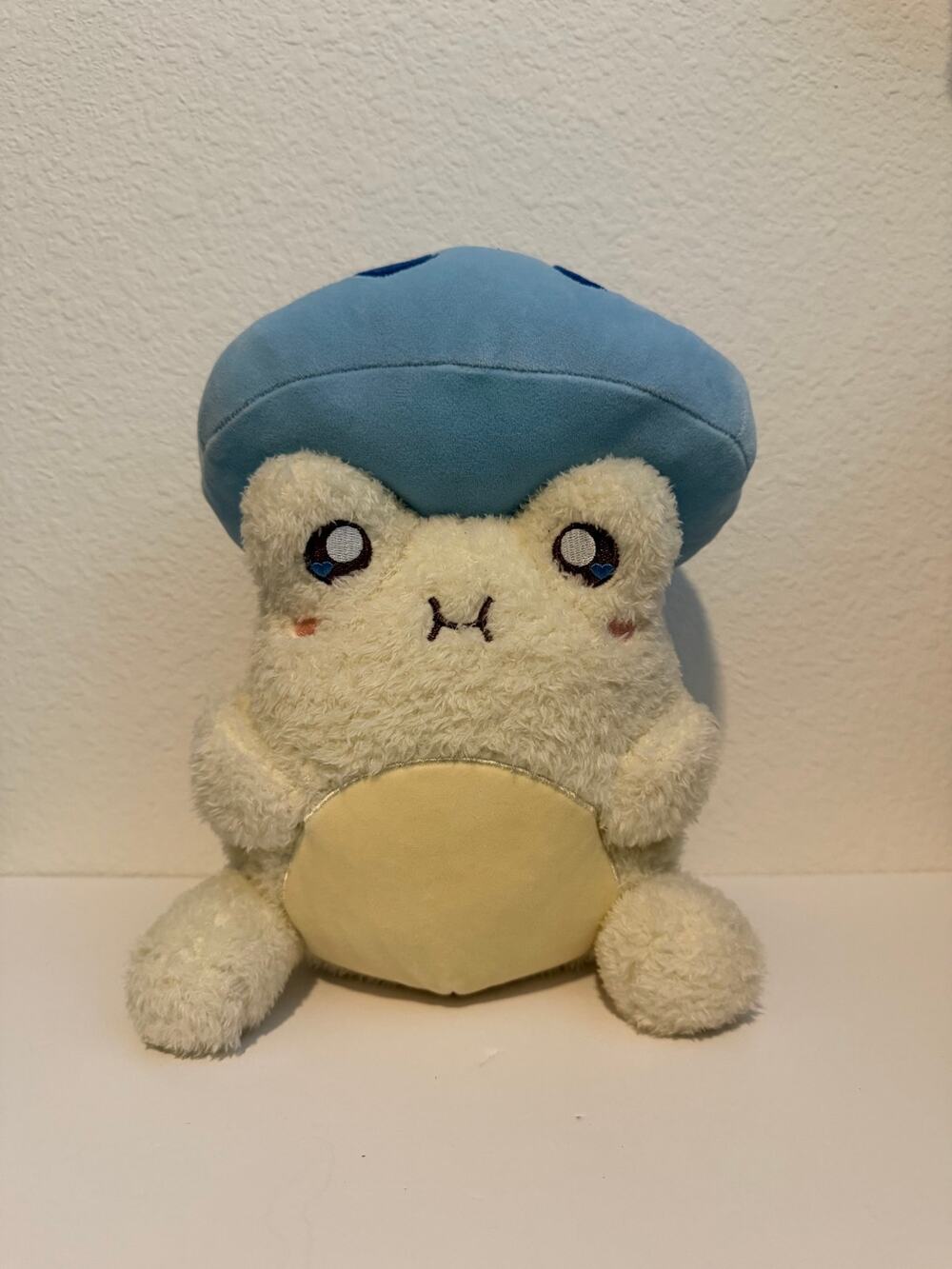 12" Plush Goals Blue Toadstool Blueberry Wawa Frog Plush cuddle barn
